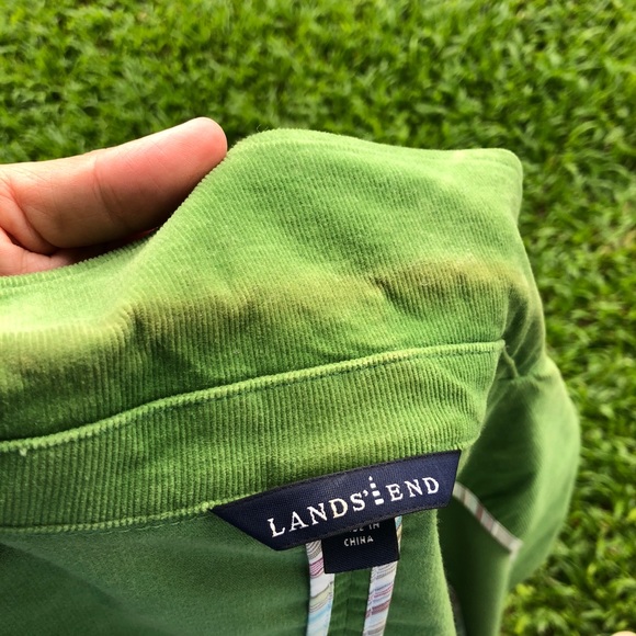 VINTAGE LANDS END corduroy blazer GREEN - Picture 8 of 8